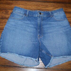 Wrangler Frayed Shorts 12 M Blue Denim